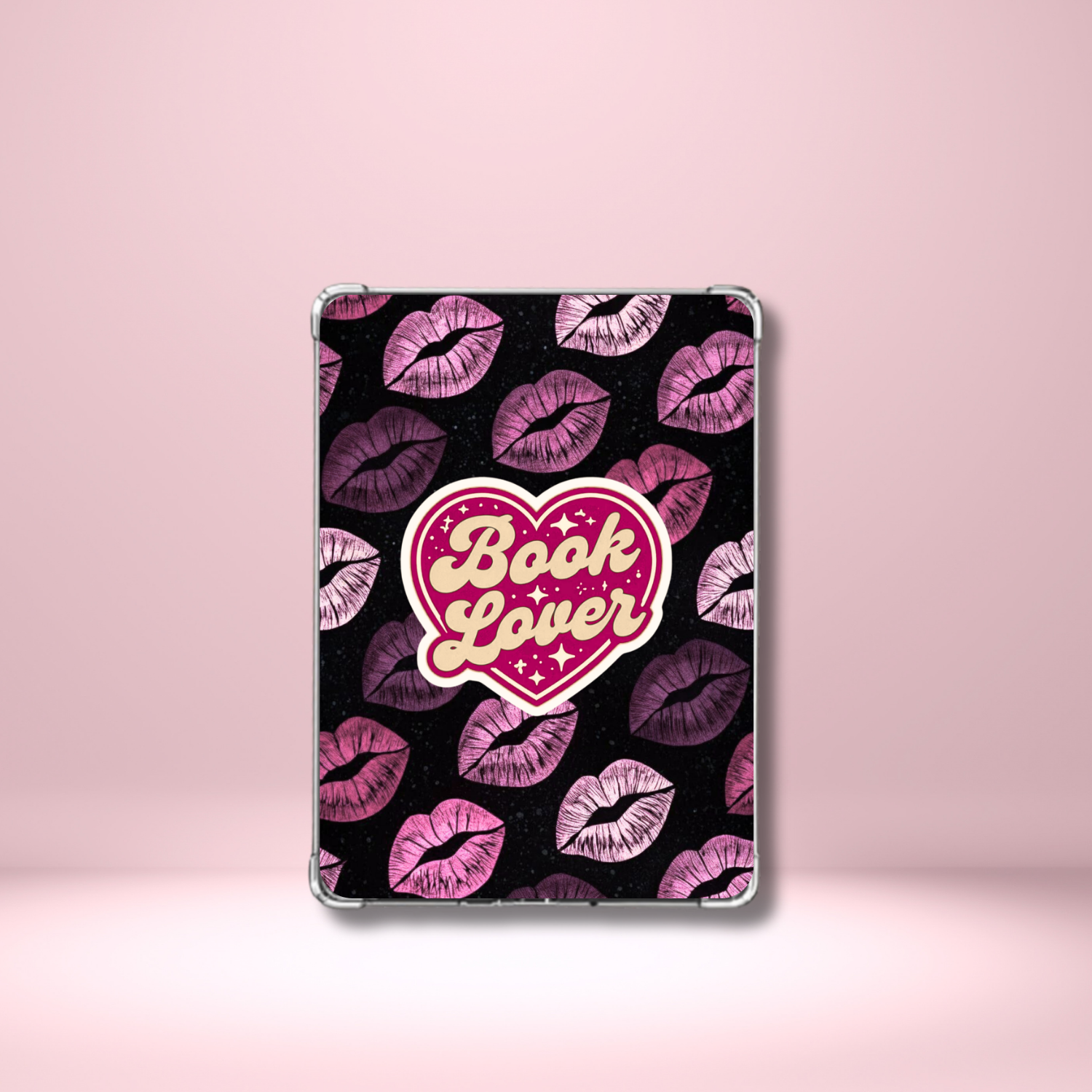 Kindle Insert - Book Lover with Lipstick Kisses