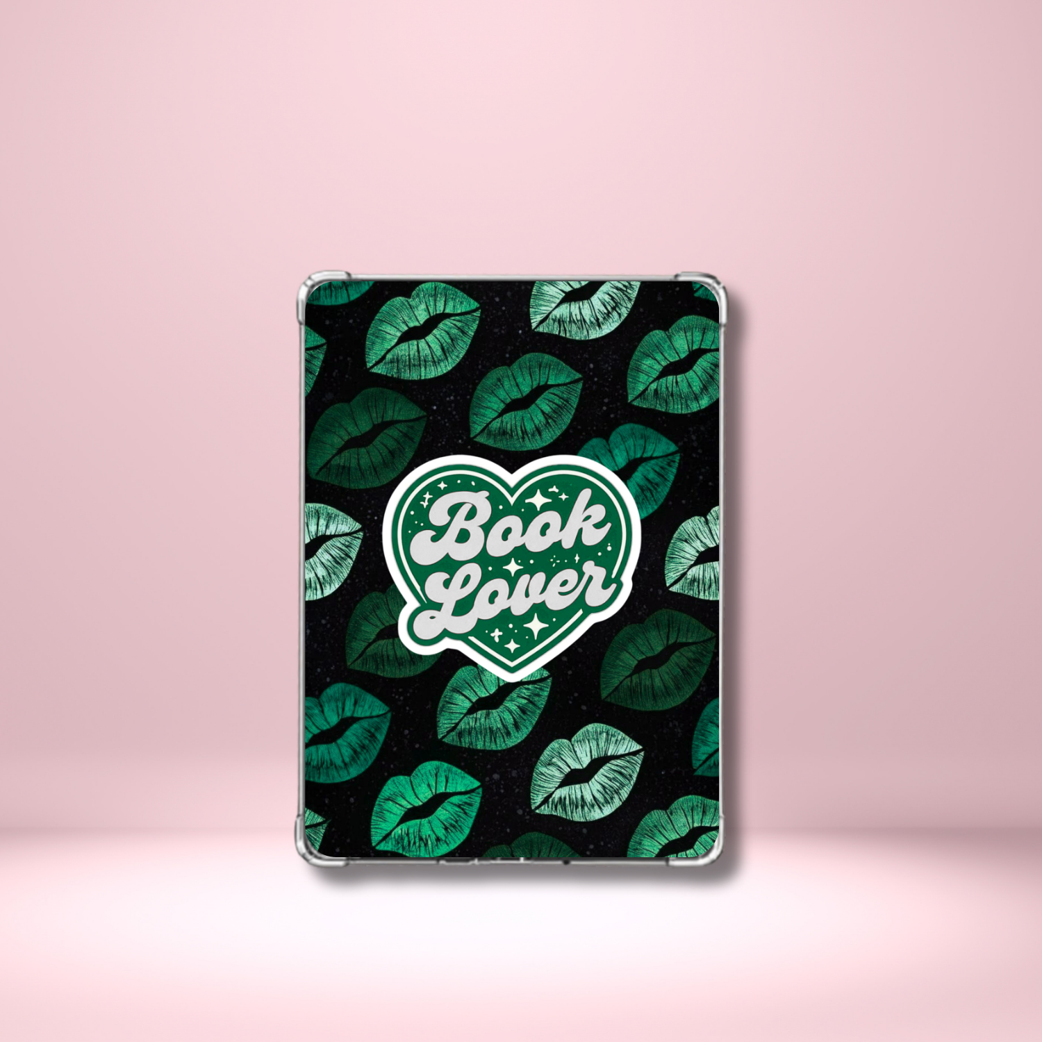 Kindle Insert - Book Lover with Lipstick Kisses
