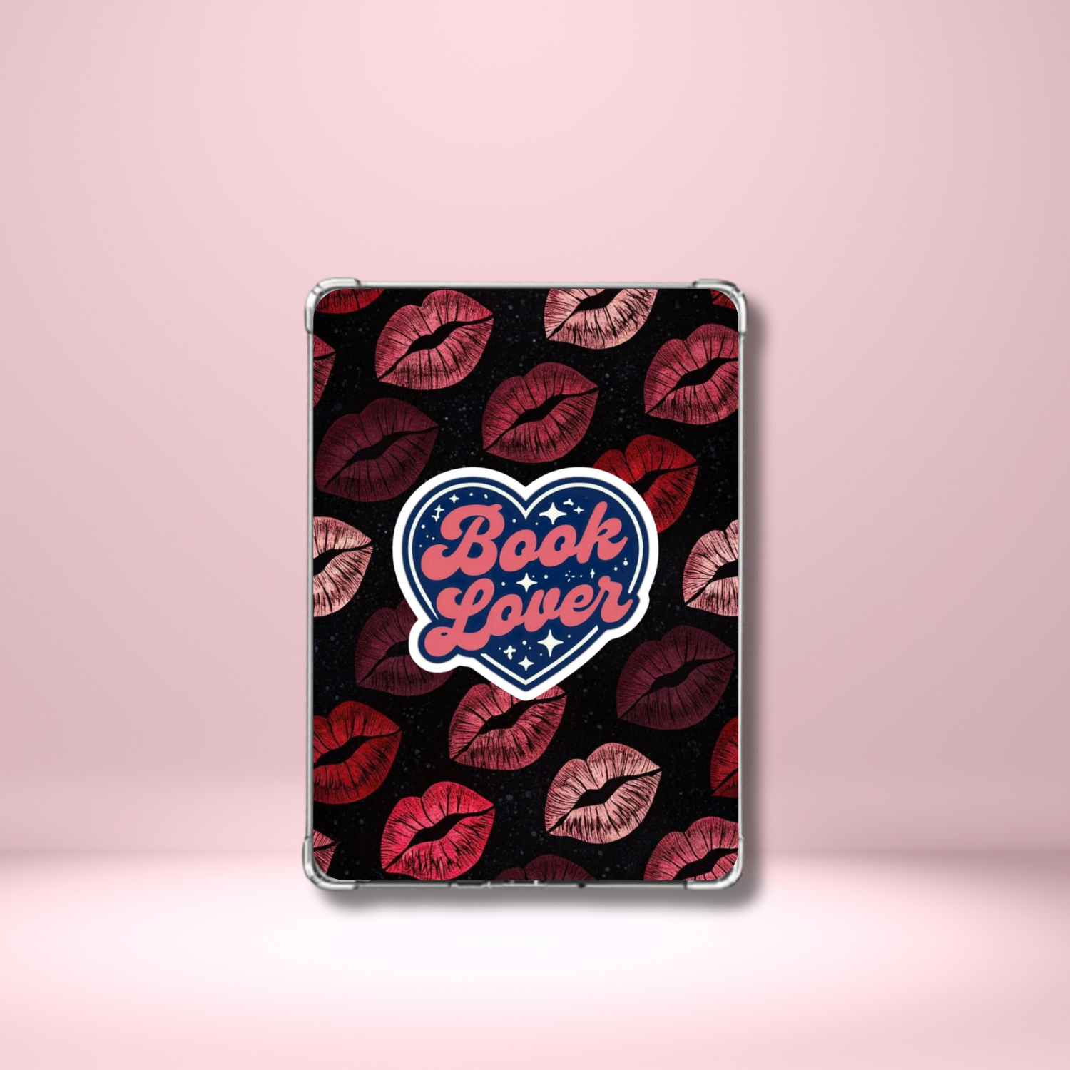 Kindle Insert - Book Lover with Lipstick Kisses