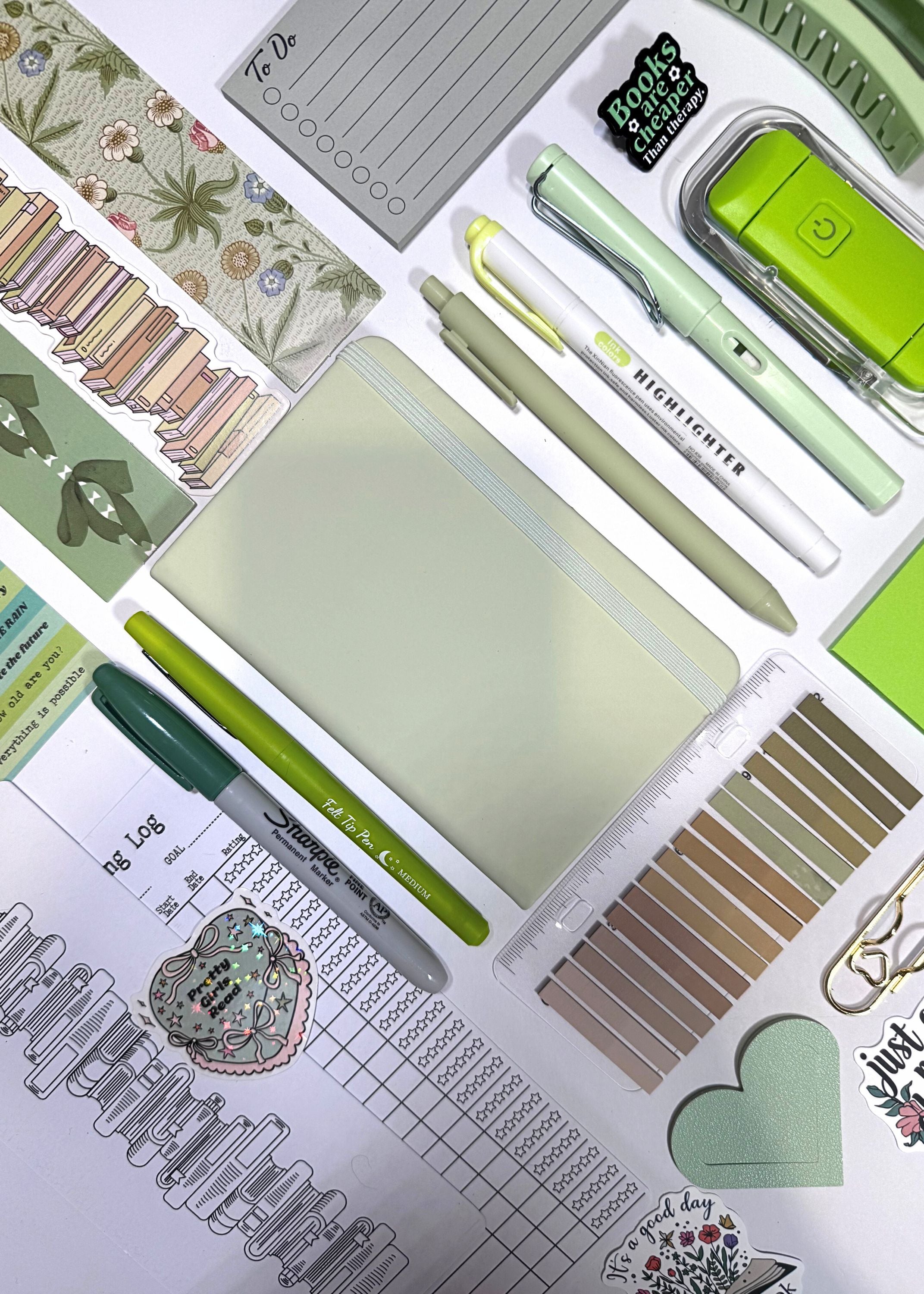 Light Green Bookish Bundle