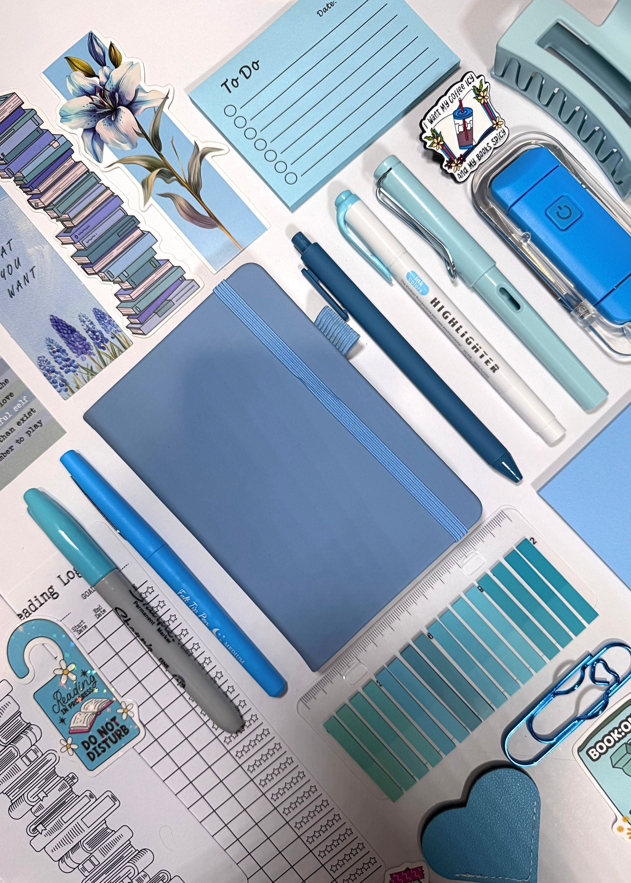 Pale Blue Bookish Bundle