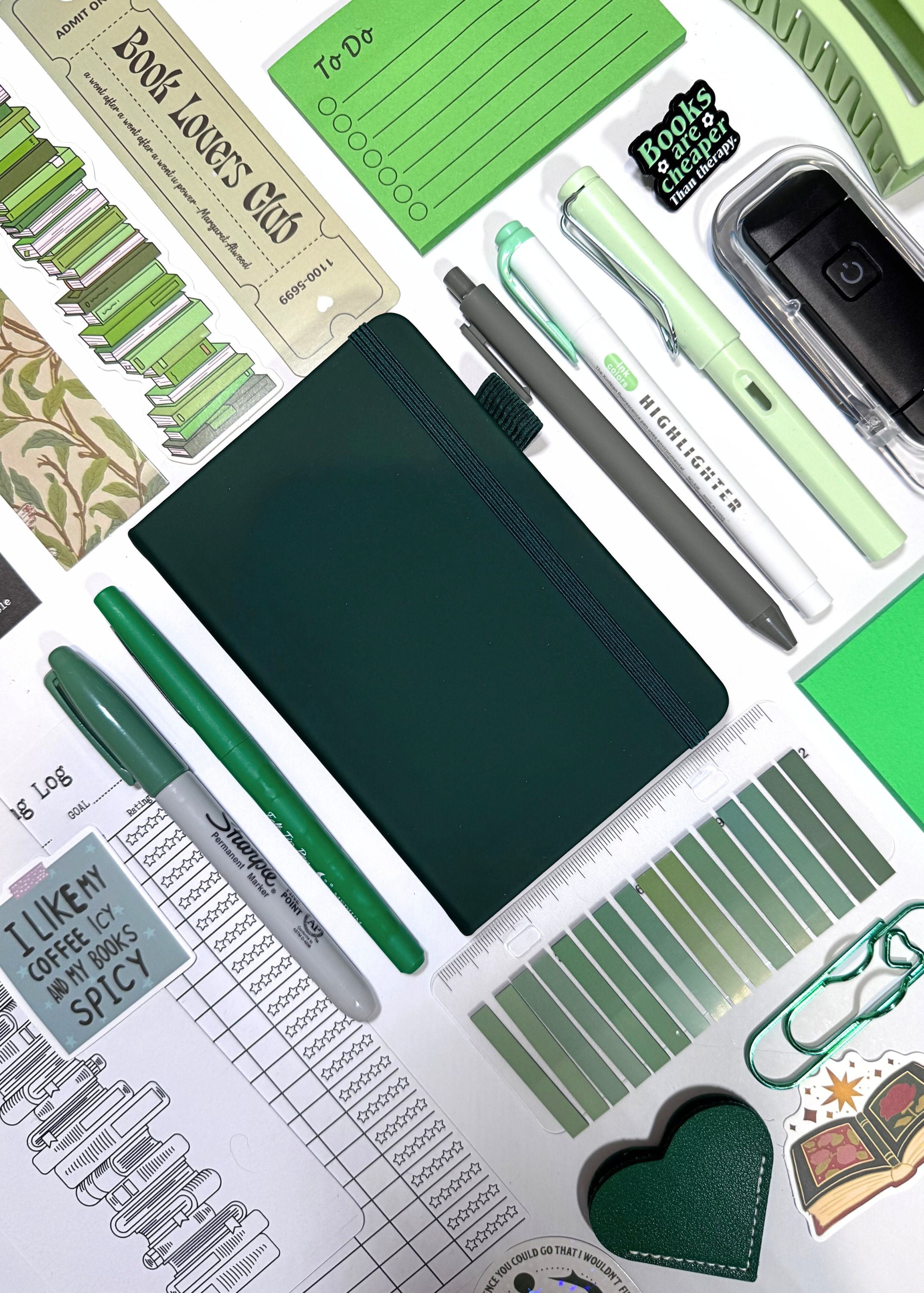 Dark Green Bookish Bundle